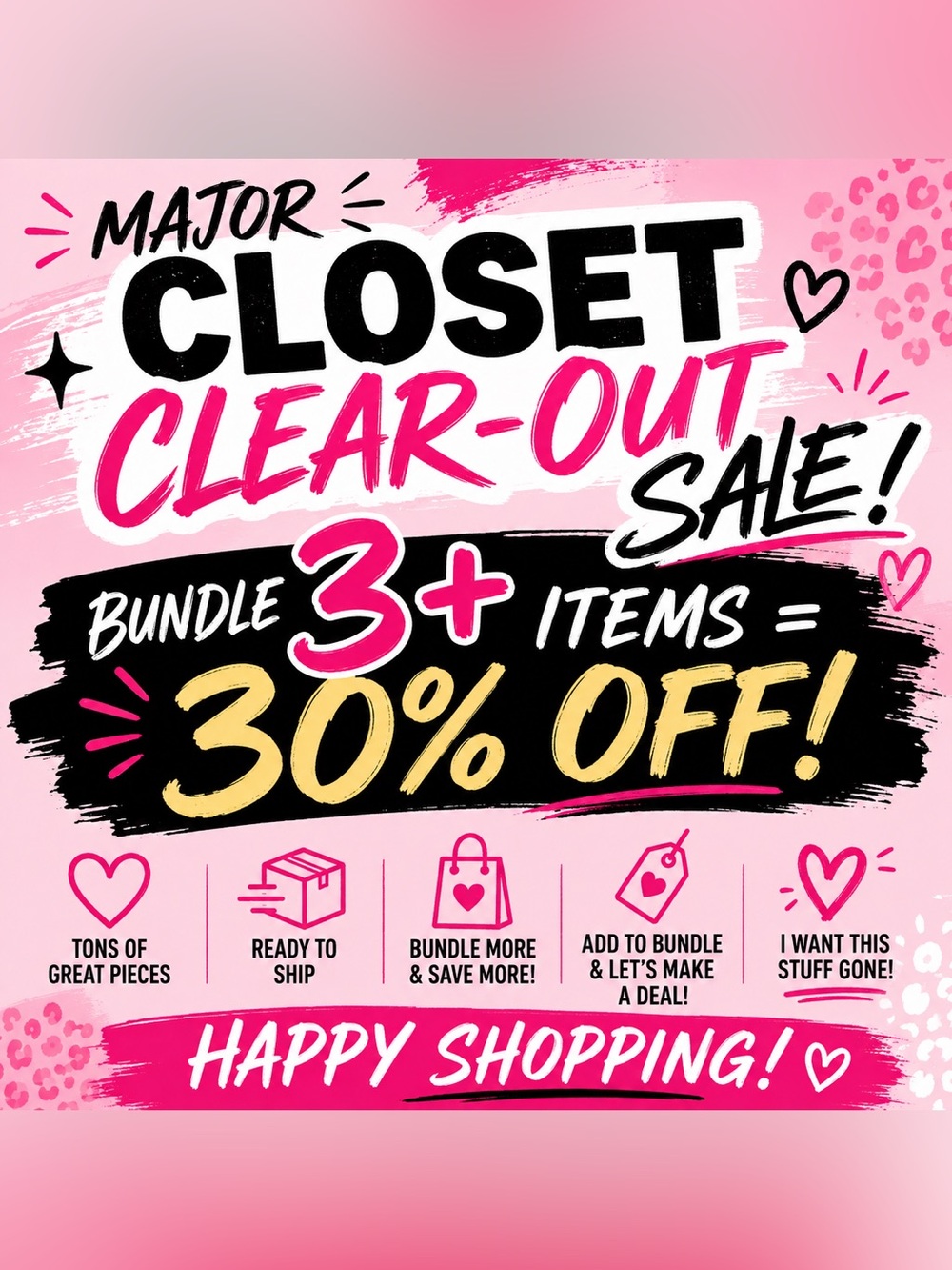 ANY 3+ ITEMS BUNDLED FOR 30% OFF!